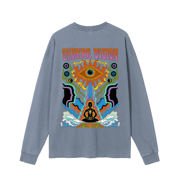 Chakra Vision - Vintage Washed Long Sleeve T-Shirt